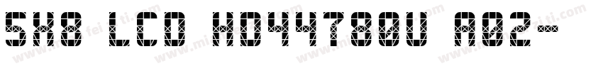 5x8 LCD HD44780U A02字体转换